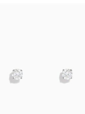 Effy 14K White Gold Diamond Solitaire Stud Earrings 0.50 TCW